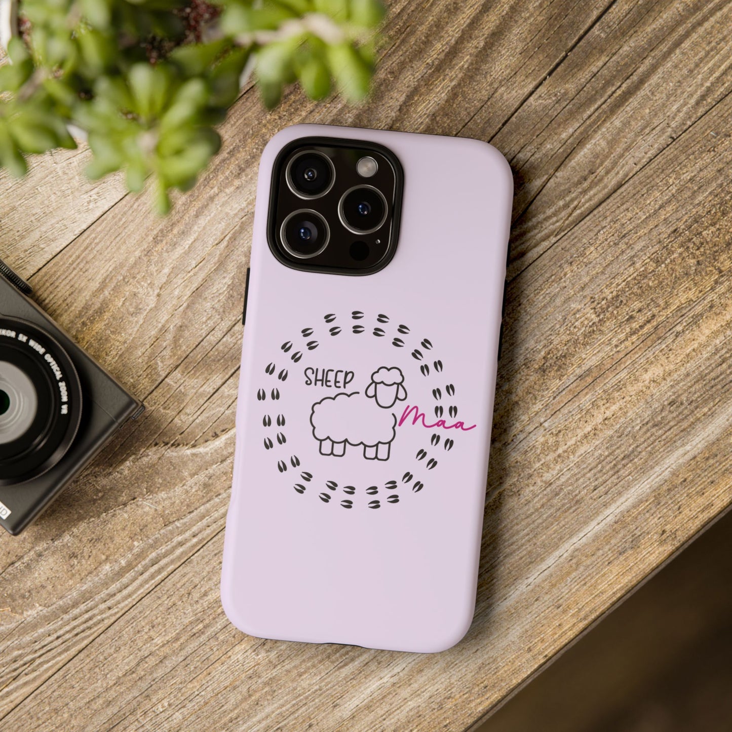 Sheep Maaa Tough Phone Case – Farm Life Protective Case for Female Farmers & Sheep Lovers