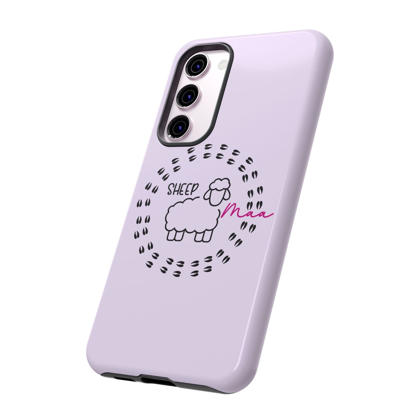 Sheep Maaa Tough Phone Case – Farm Life Protective Case for Female Farmers & Sheep Lovers