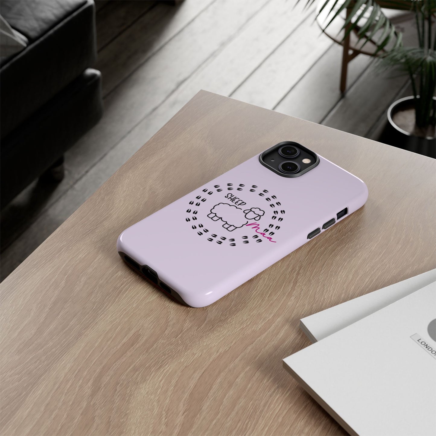 Sheep Maaa Tough Phone Case – Farm Life Protective Case for Female Farmers & Sheep Lovers