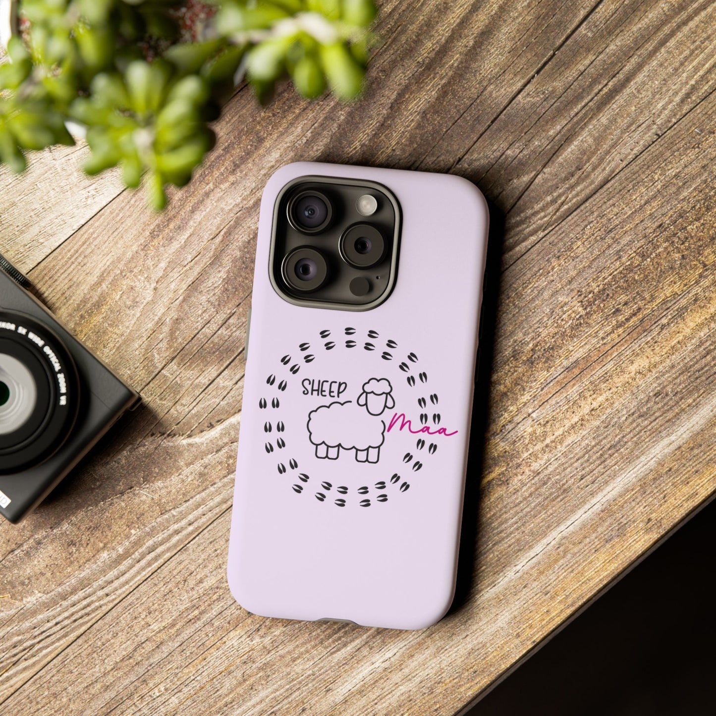 Sheep Maaa Tough Phone Case – Farm Life Protective Case for Female Farmers & Sheep Lovers