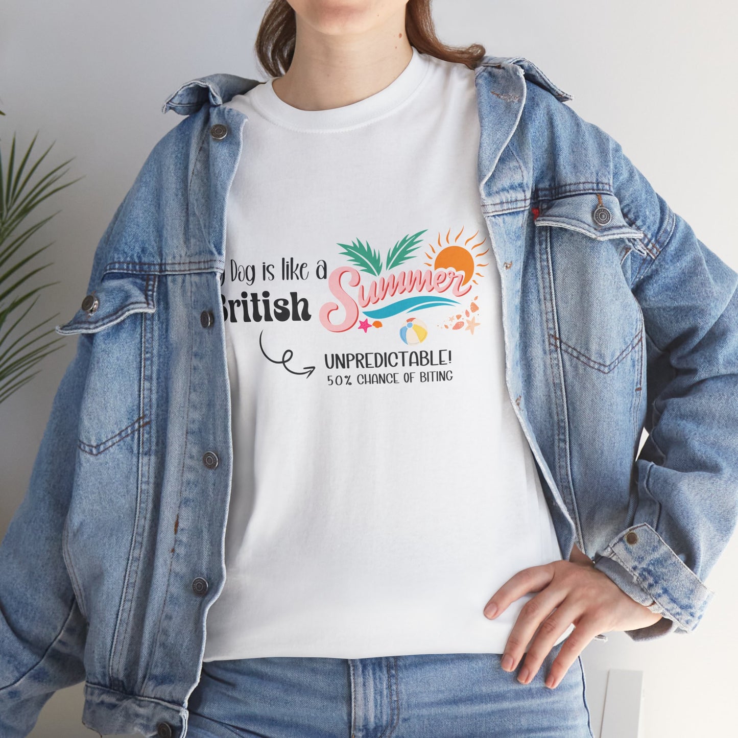 Funny Dog Owner Summer Shirt – 50% Unpredictable Dog T-Shirt