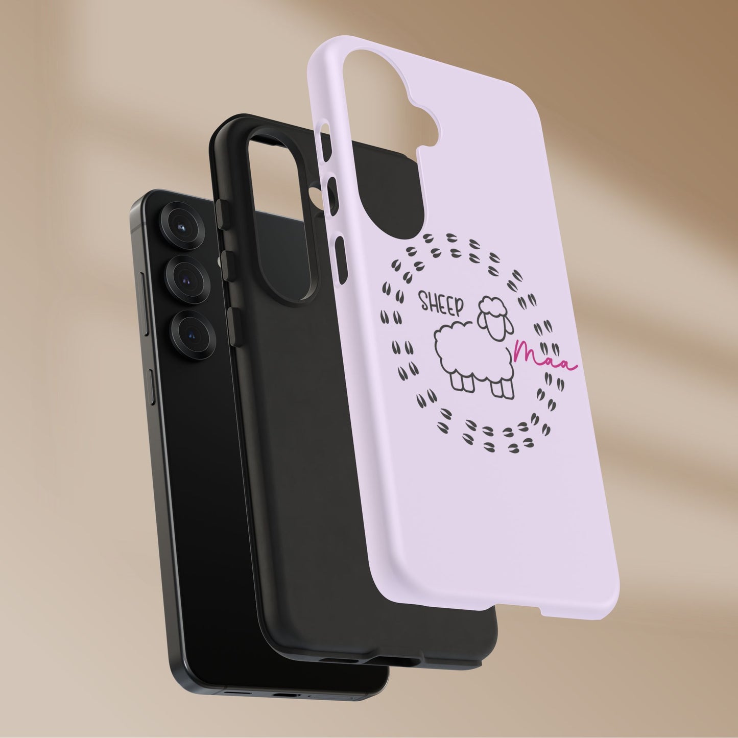 Sheep Maaa Tough Phone Case – Farm Life Protective Case for Female Farmers & Sheep Lovers