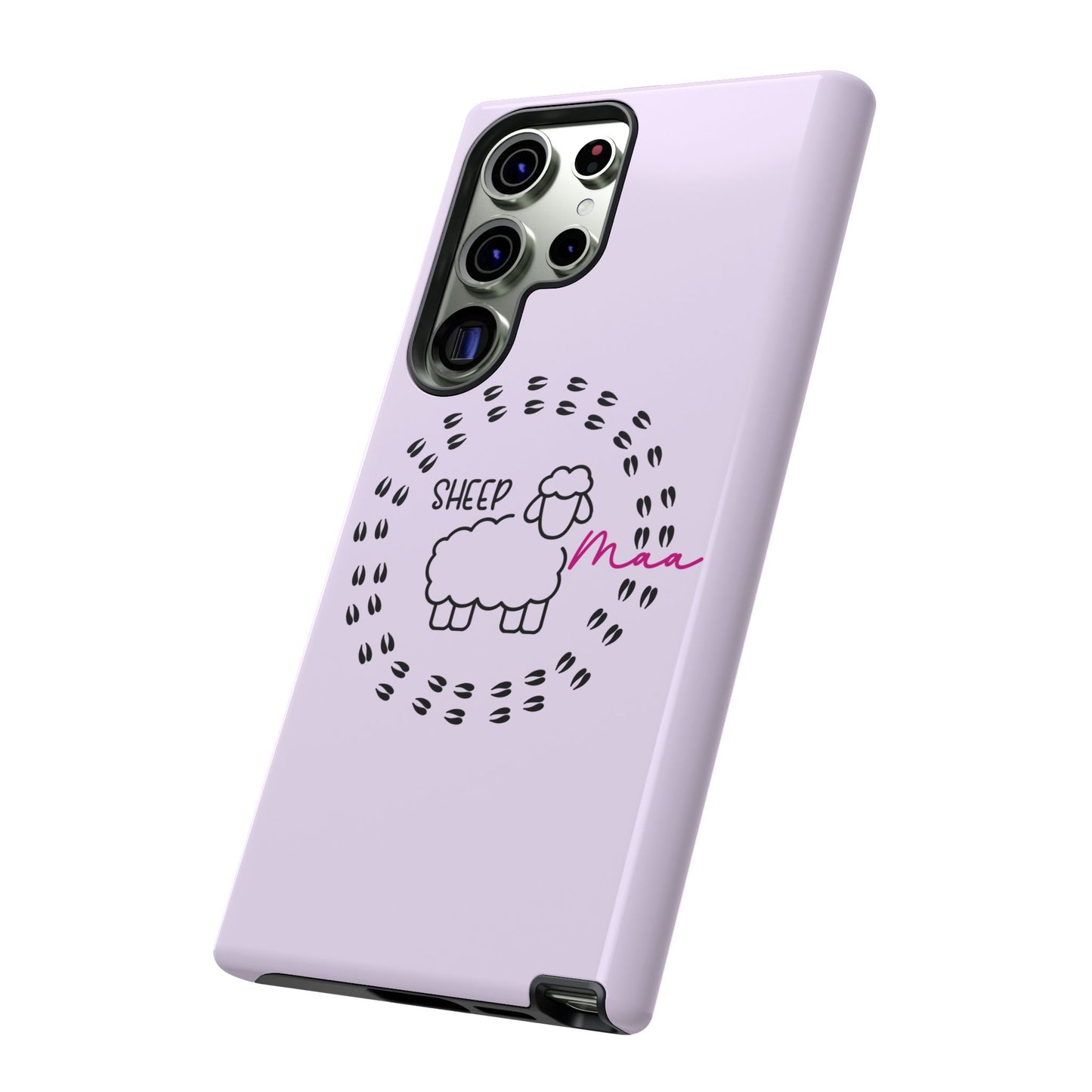 Sheep Maaa Tough Phone Case – Farm Life Protective Case for Female Farmers & Sheep Lovers