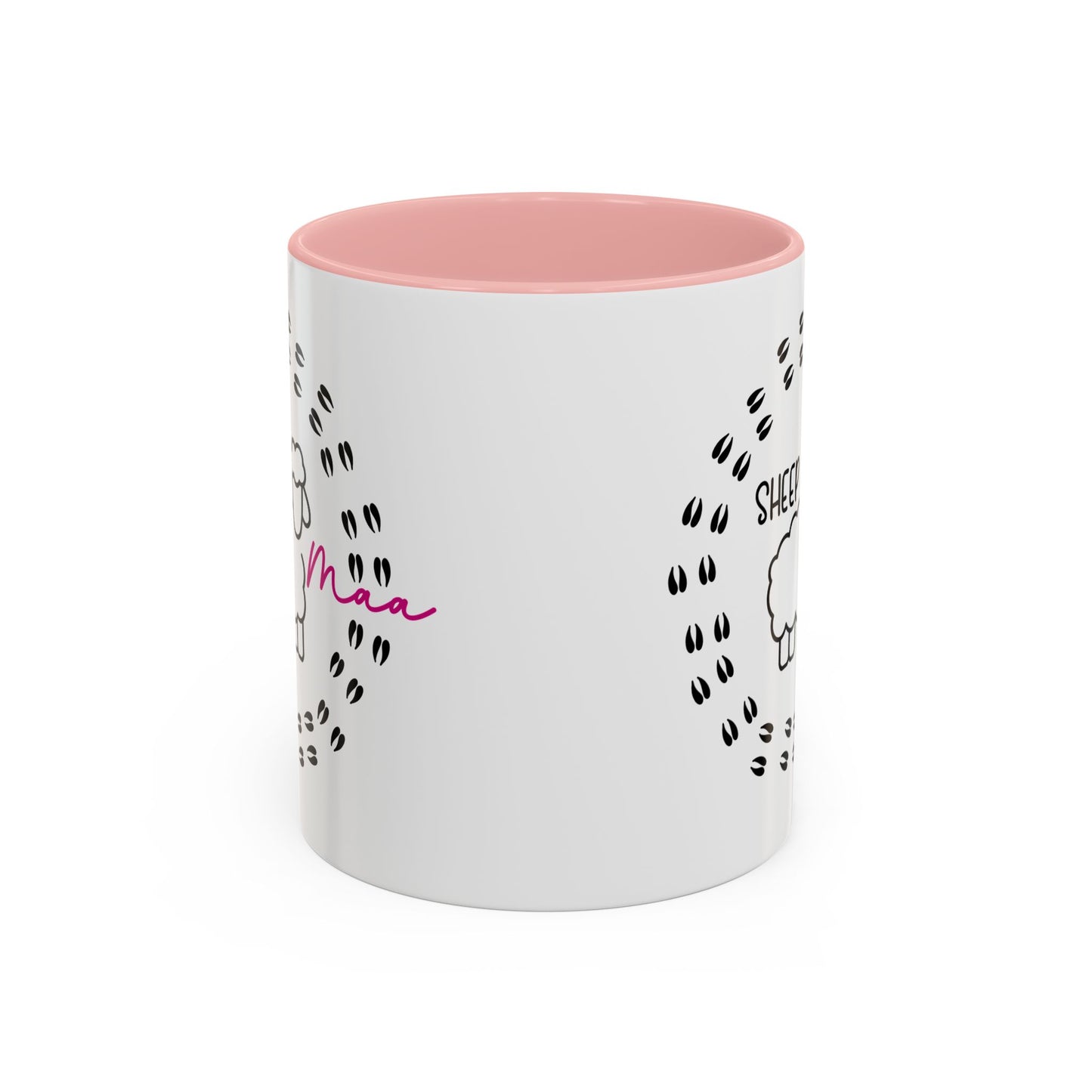 Sheep Maaa Mug – Farm Life, for Women, Shepherdesses & Sheep Lovers, Colour Rim