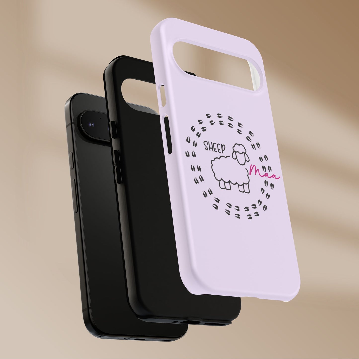 Sheep Maaa Tough Phone Case – Farm Life Protective Case for Female Farmers & Sheep Lovers
