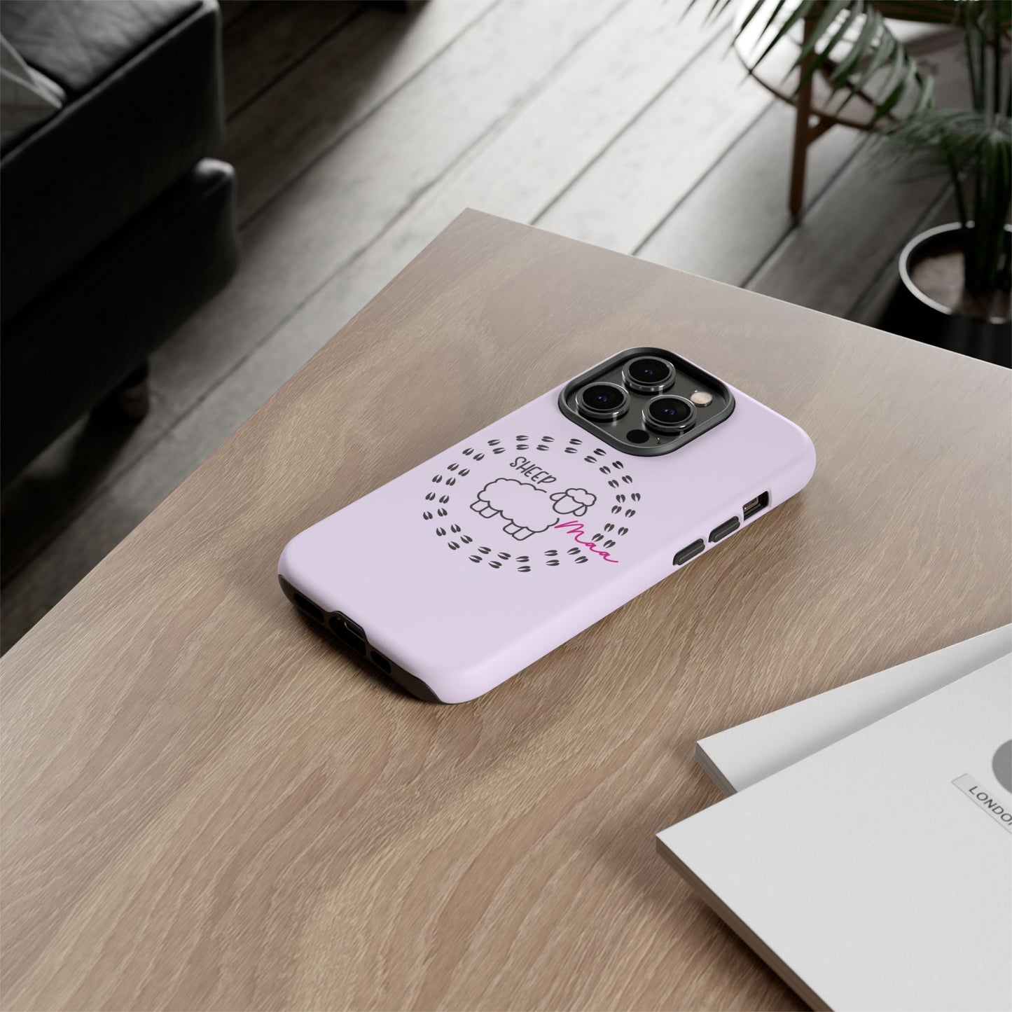 Sheep Maaa Tough Phone Case – Farm Life Protective Case for Female Farmers & Sheep Lovers