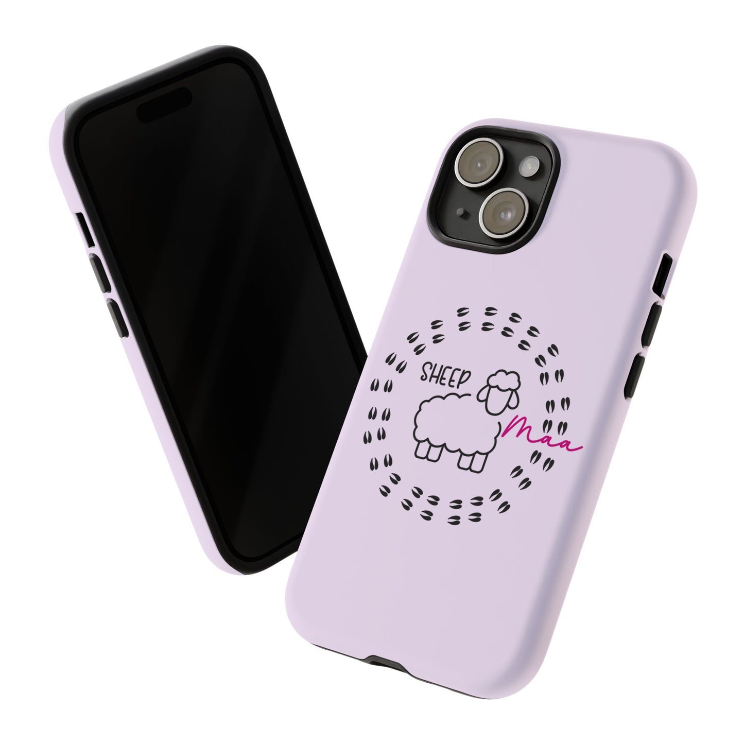 Sheep Maaa Tough Phone Case – Farm Life Protective Case for Female Farmers & Sheep Lovers