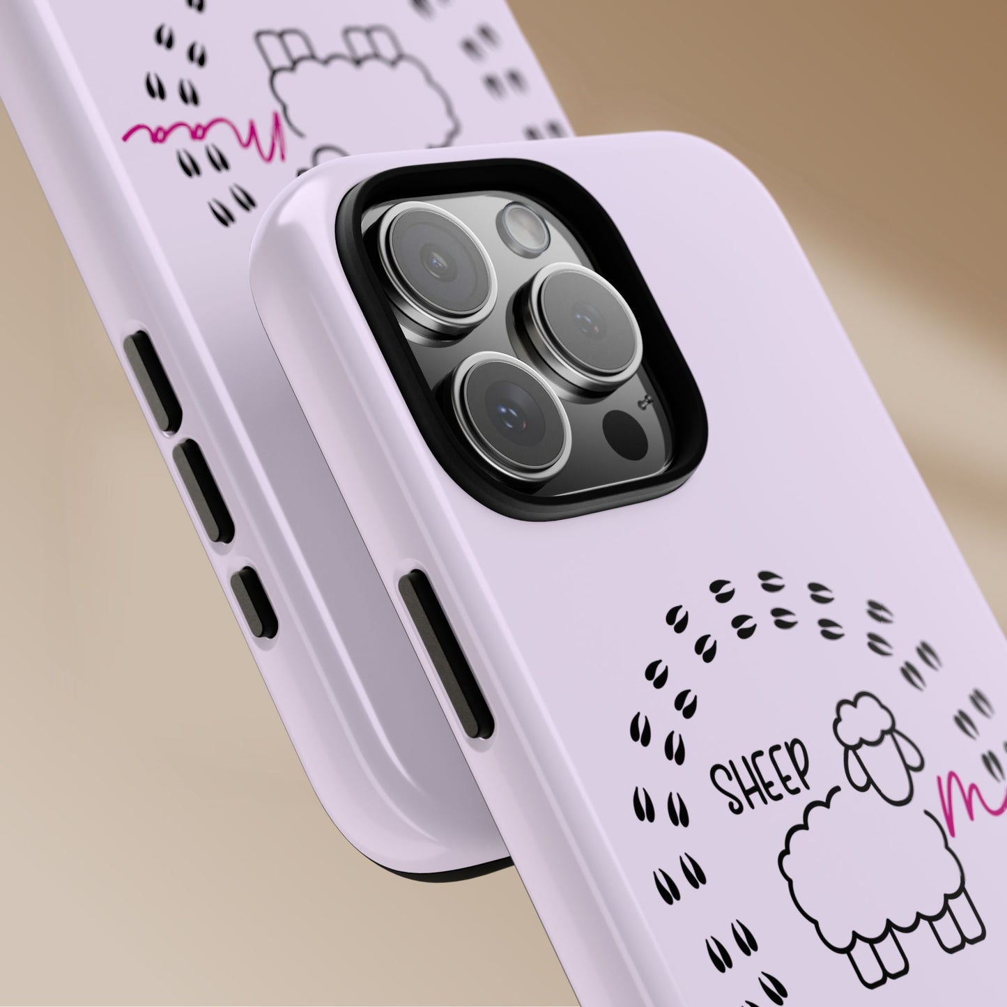 Sheep Maaa Tough Phone Case – Farm Life Protective Case for Female Farmers & Sheep Lovers