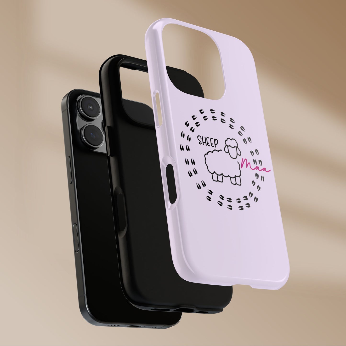 Sheep Maaa Tough Phone Case – Farm Life Protective Case for Female Farmers & Sheep Lovers