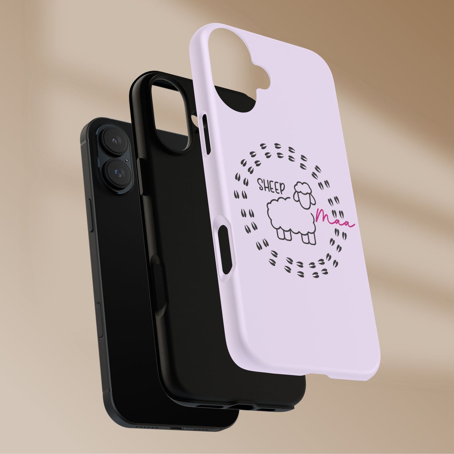 Sheep Maaa Tough Phone Case – Farm Life Protective Case for Female Farmers & Sheep Lovers