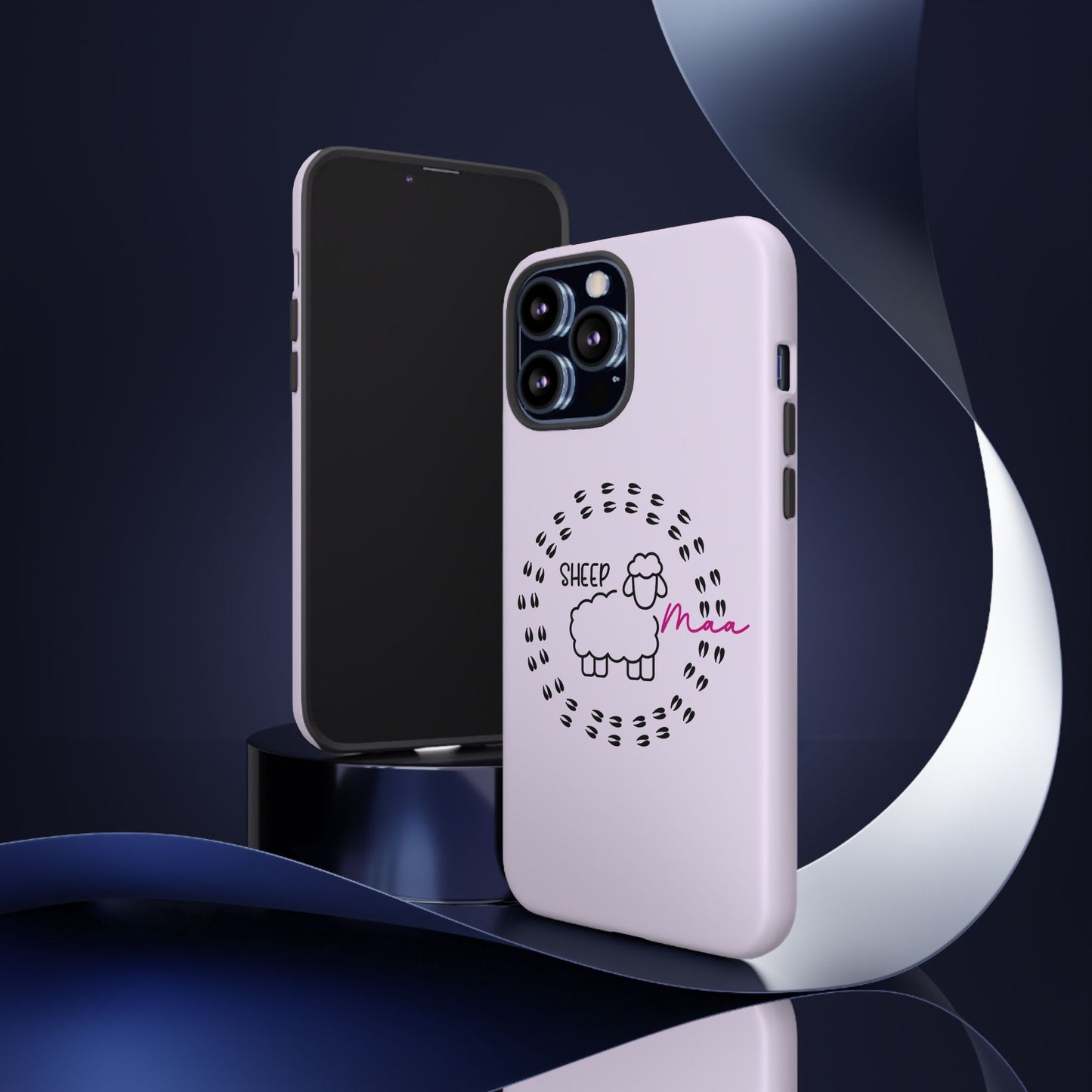Sheep Maaa Tough Phone Case – Farm Life Protective Case for Female Farmers & Sheep Lovers