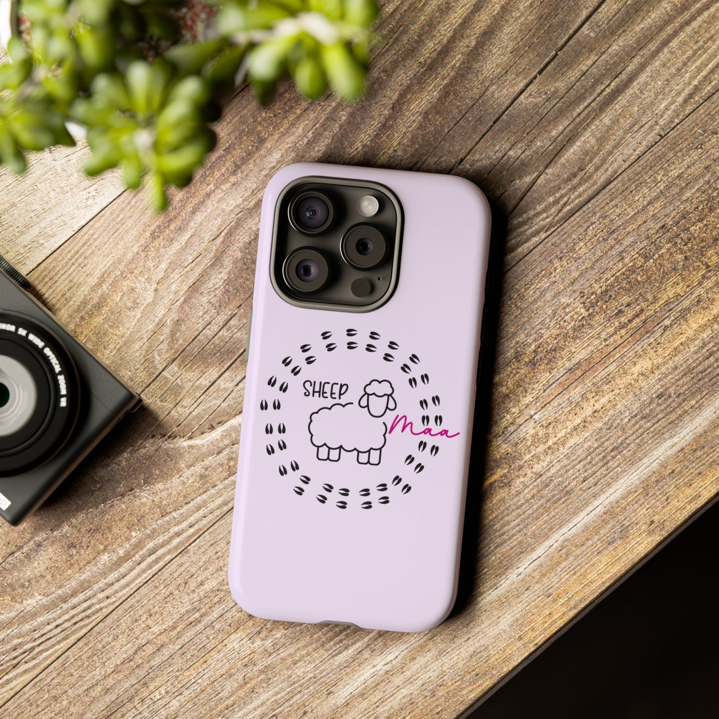 Sheep Maaa Tough Phone Case – Farm Life Protective Case for Female Farmers & Sheep Lovers