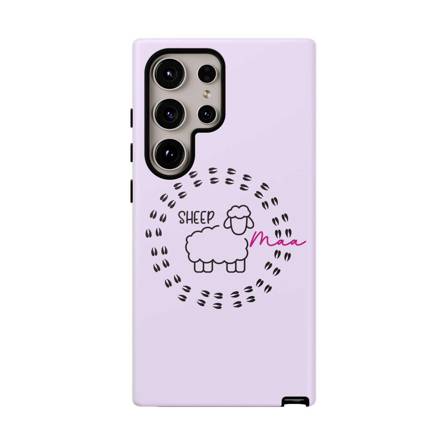 Sheep Maaa Tough Phone Case – Farm Life Protective Case for Female Farmers & Sheep Lovers