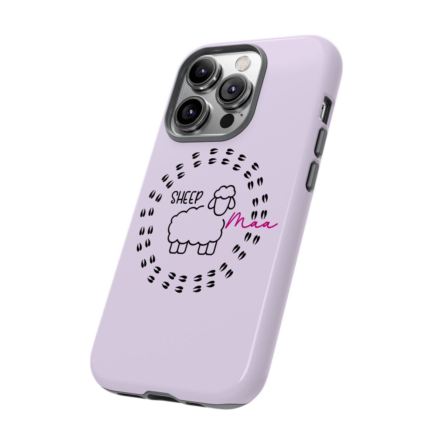 Sheep Maaa Tough Phone Case – Farm Life Protective Case for Female Farmers & Sheep Lovers
