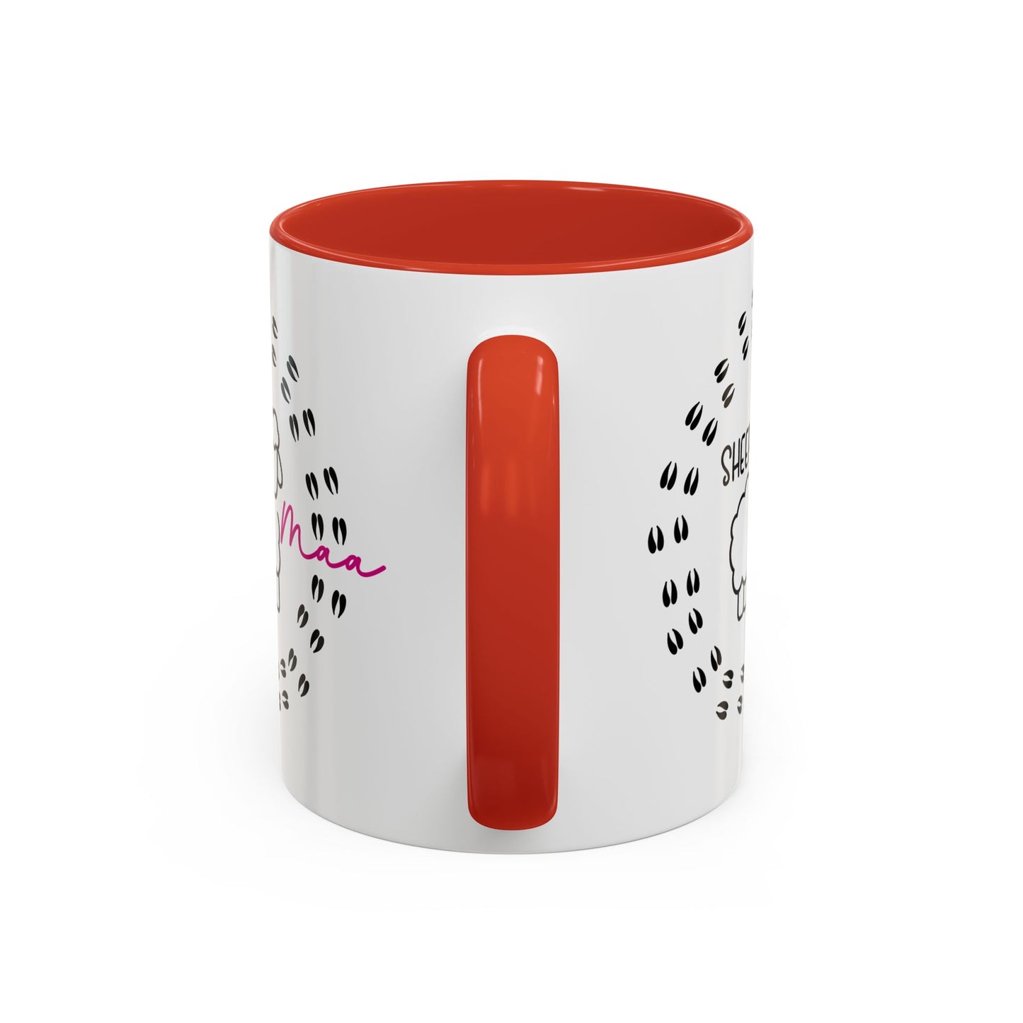 Sheep Maaa Mug – Farm Life, for Women, Shepherdesses & Sheep Lovers, Colour Rim
