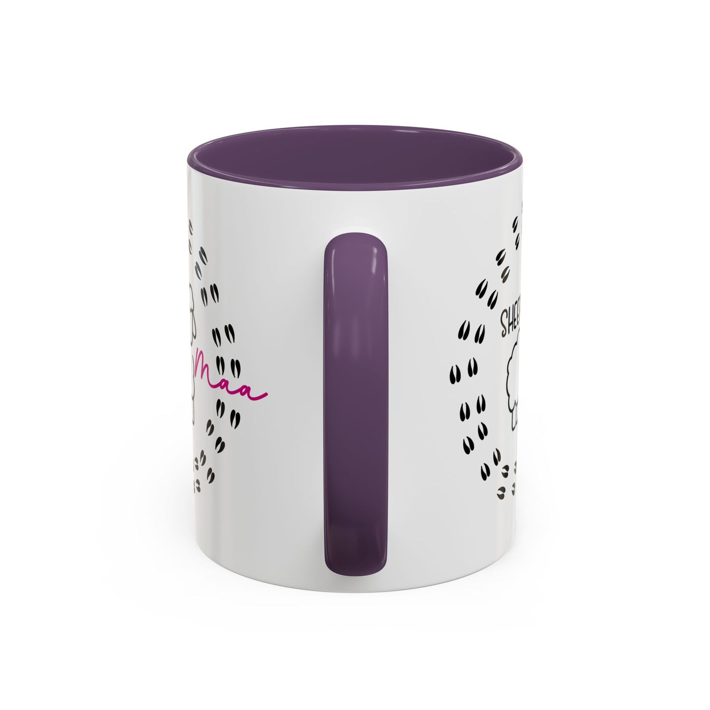Sheep Maaa Mug – Farm Life, for Women, Shepherdesses & Sheep Lovers, Colour Rim