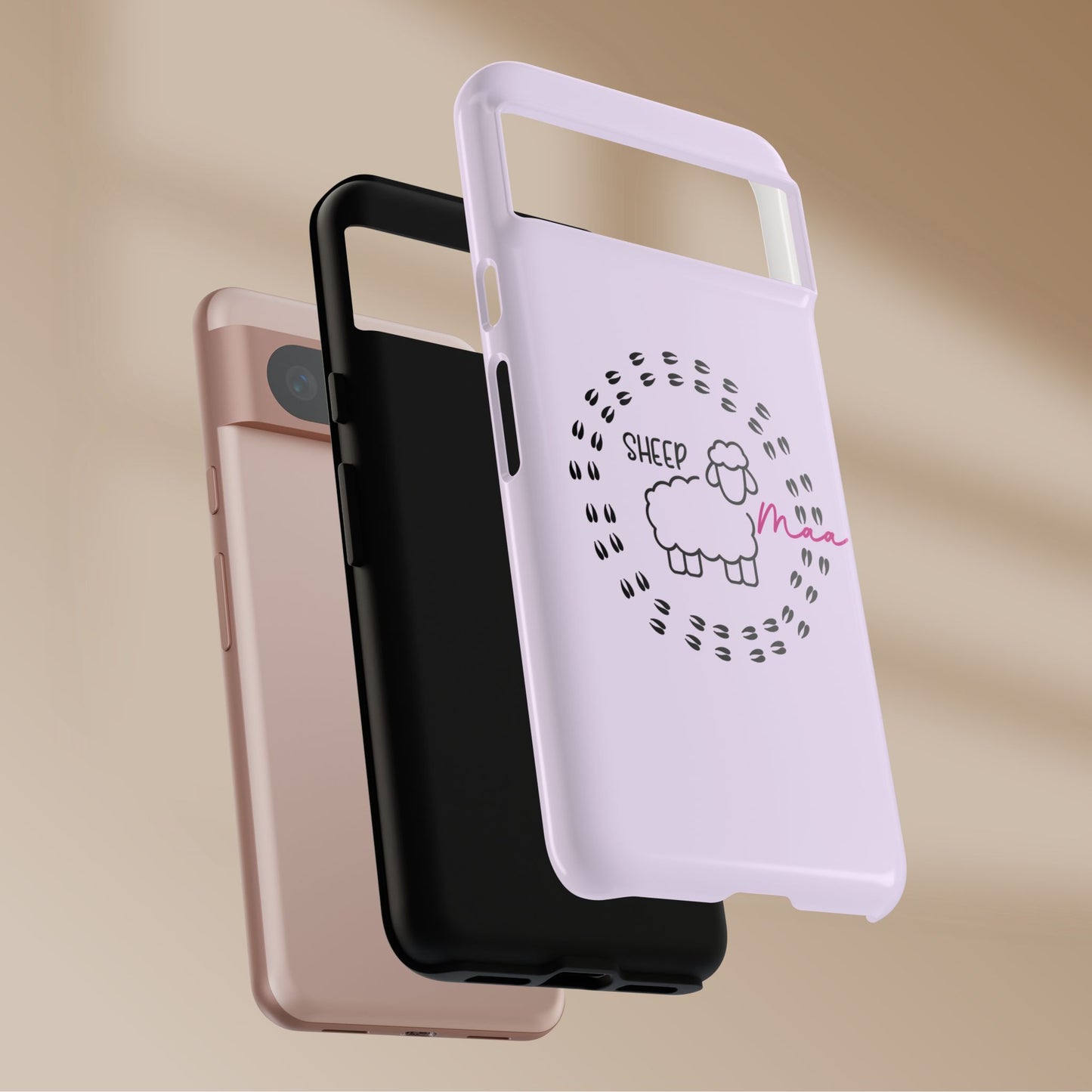 Sheep Maaa Tough Phone Case – Farm Life Protective Case for Female Farmers & Sheep Lovers