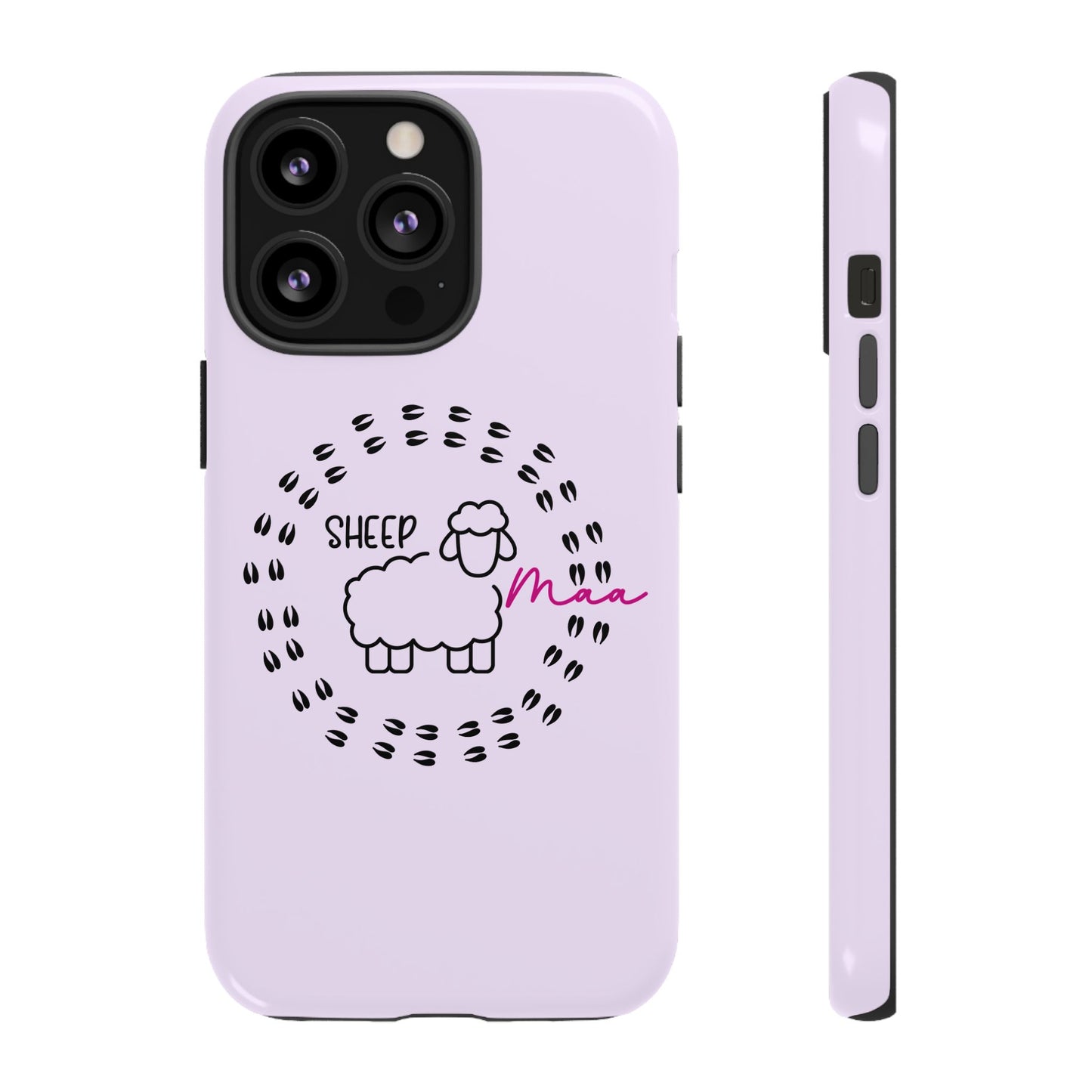 Sheep Maaa Tough Phone Case – Farm Life Protective Case for Female Farmers & Sheep Lovers