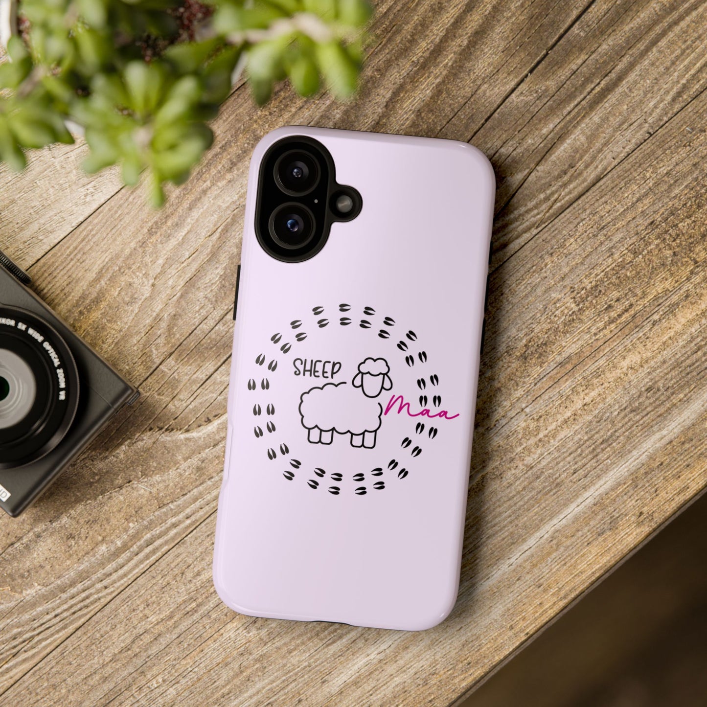 Sheep Maaa Tough Phone Case – Farm Life Protective Case for Female Farmers & Sheep Lovers