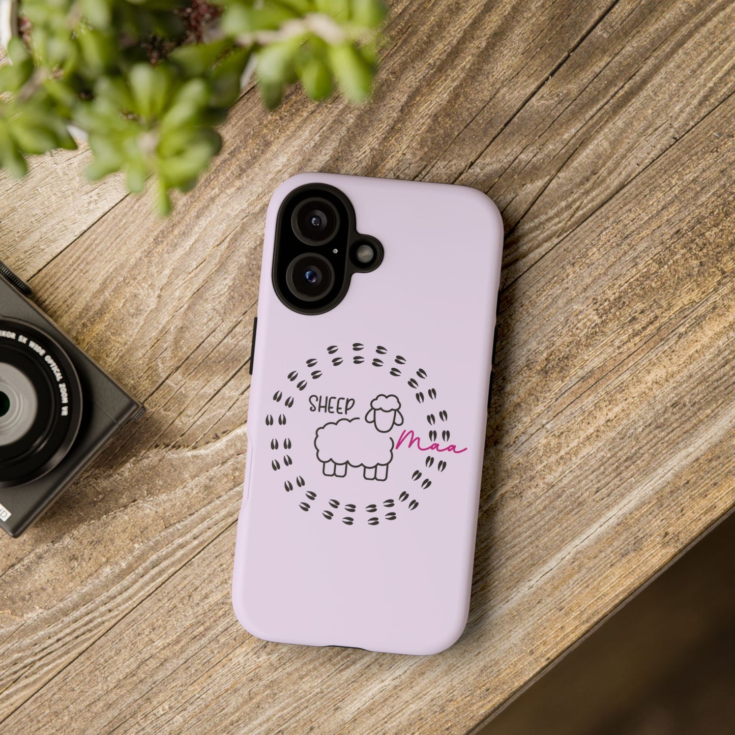 Sheep Maaa Tough Phone Case – Farm Life Protective Case for Female Farmers & Sheep Lovers
