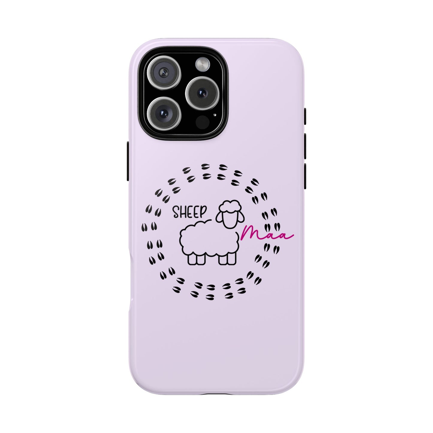 Sheep Maaa Tough Phone Case – Farm Life Protective Case for Female Farmers & Sheep Lovers