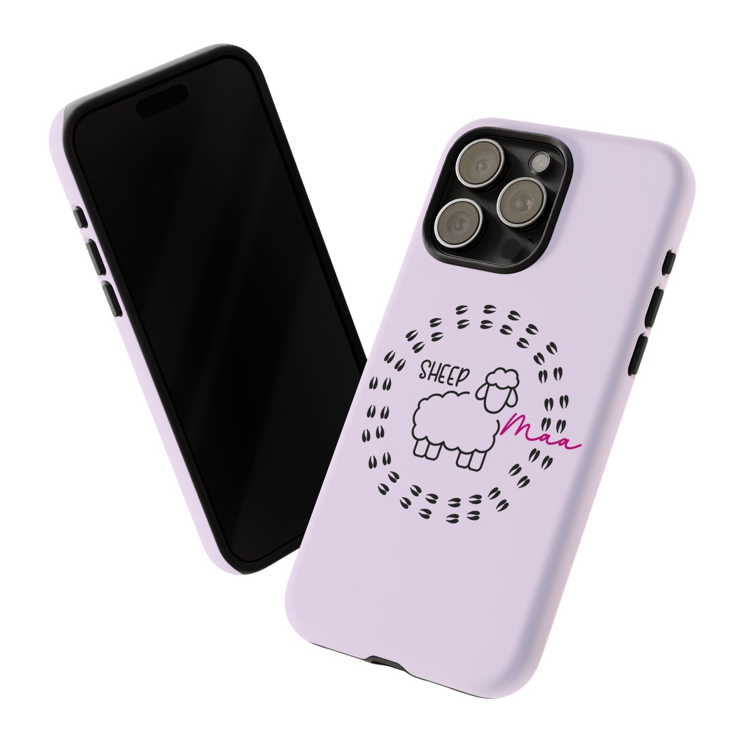Sheep Maaa Tough Phone Case – Farm Life Protective Case for Female Farmers & Sheep Lovers