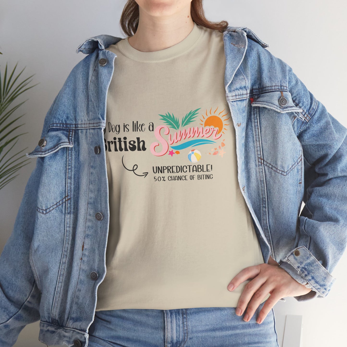 Funny Dog Owner Summer Shirt – 50% Unpredictable Dog T-Shirt