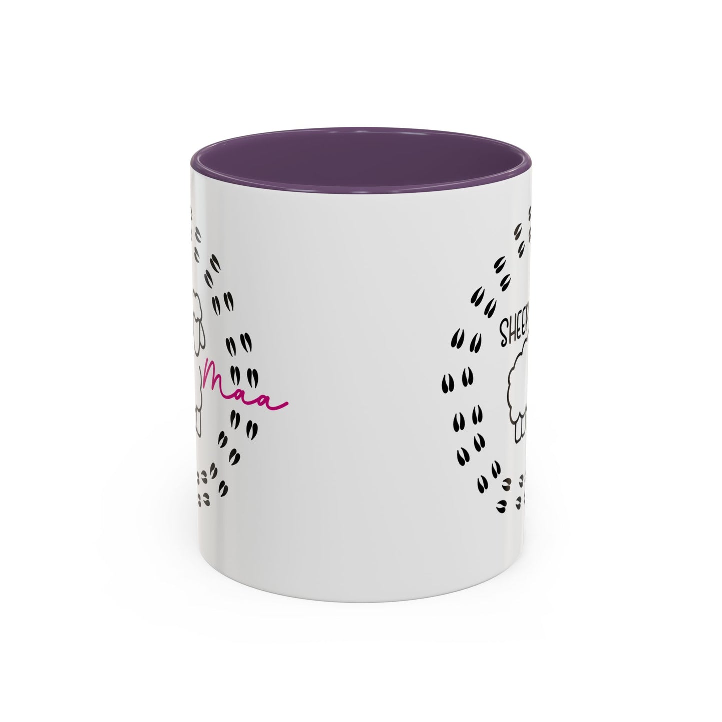 Sheep Maaa Mug – Farm Life, for Women, Shepherdesses & Sheep Lovers, Colour Rim