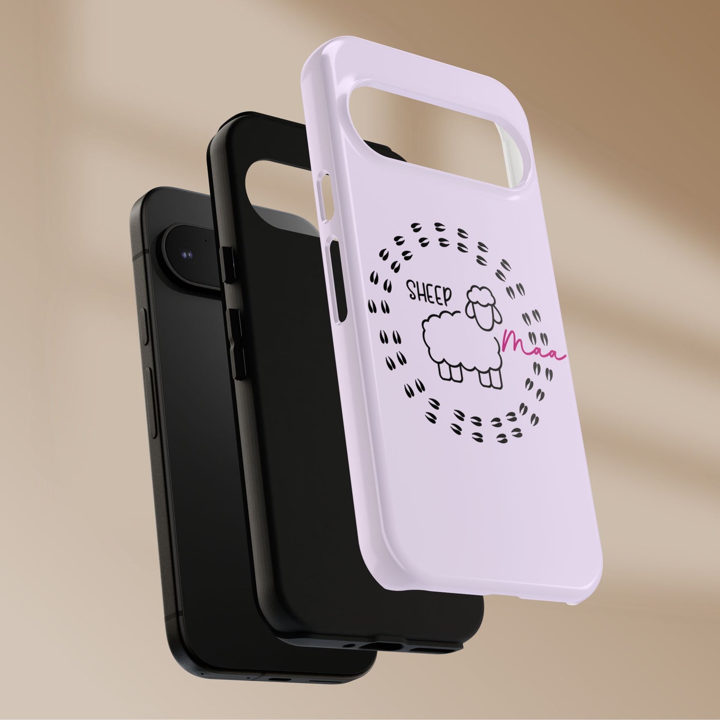Sheep Maaa Tough Phone Case – Farm Life Protective Case for Female Farmers & Sheep Lovers