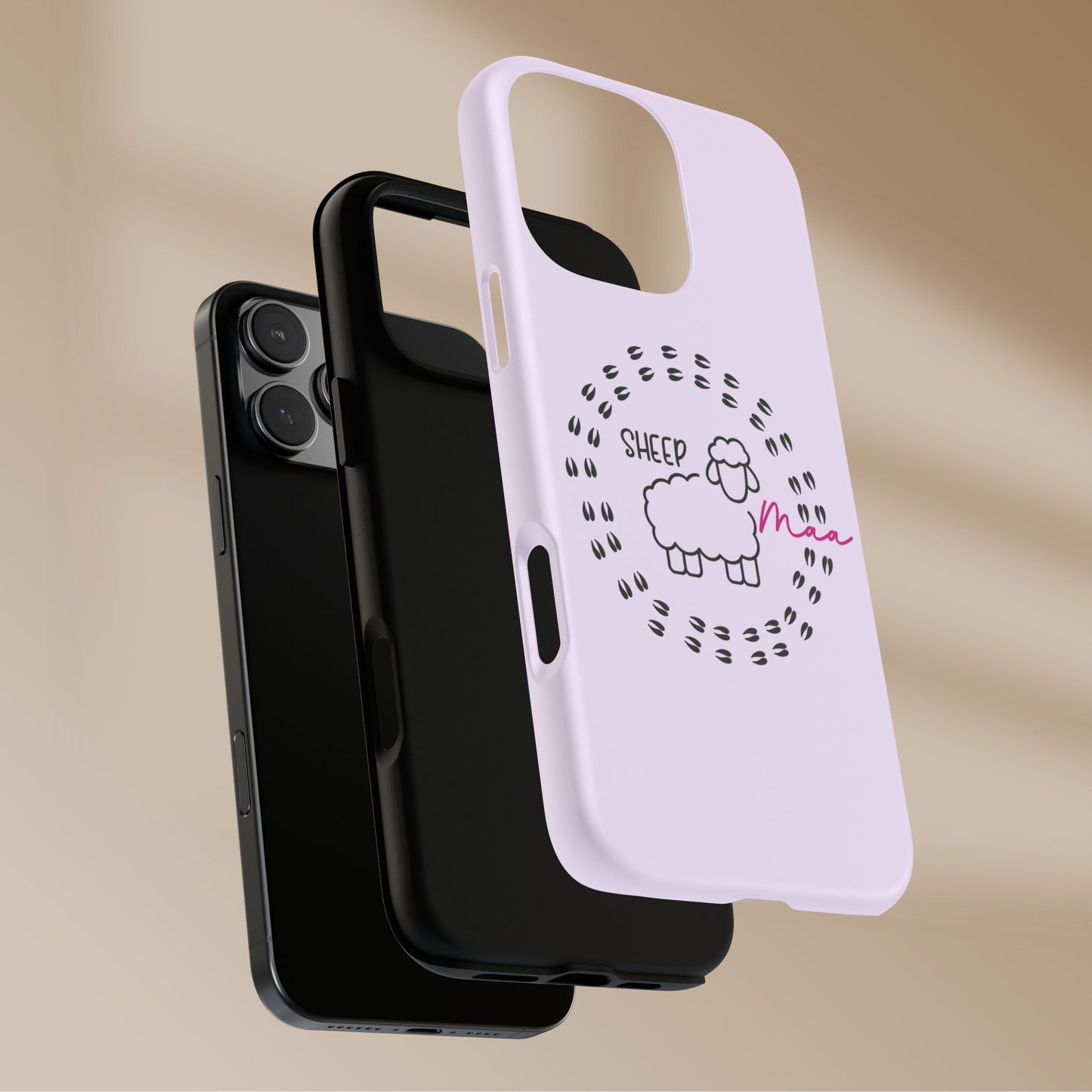 Sheep Maaa Tough Phone Case – Farm Life Protective Case for Female Farmers & Sheep Lovers
