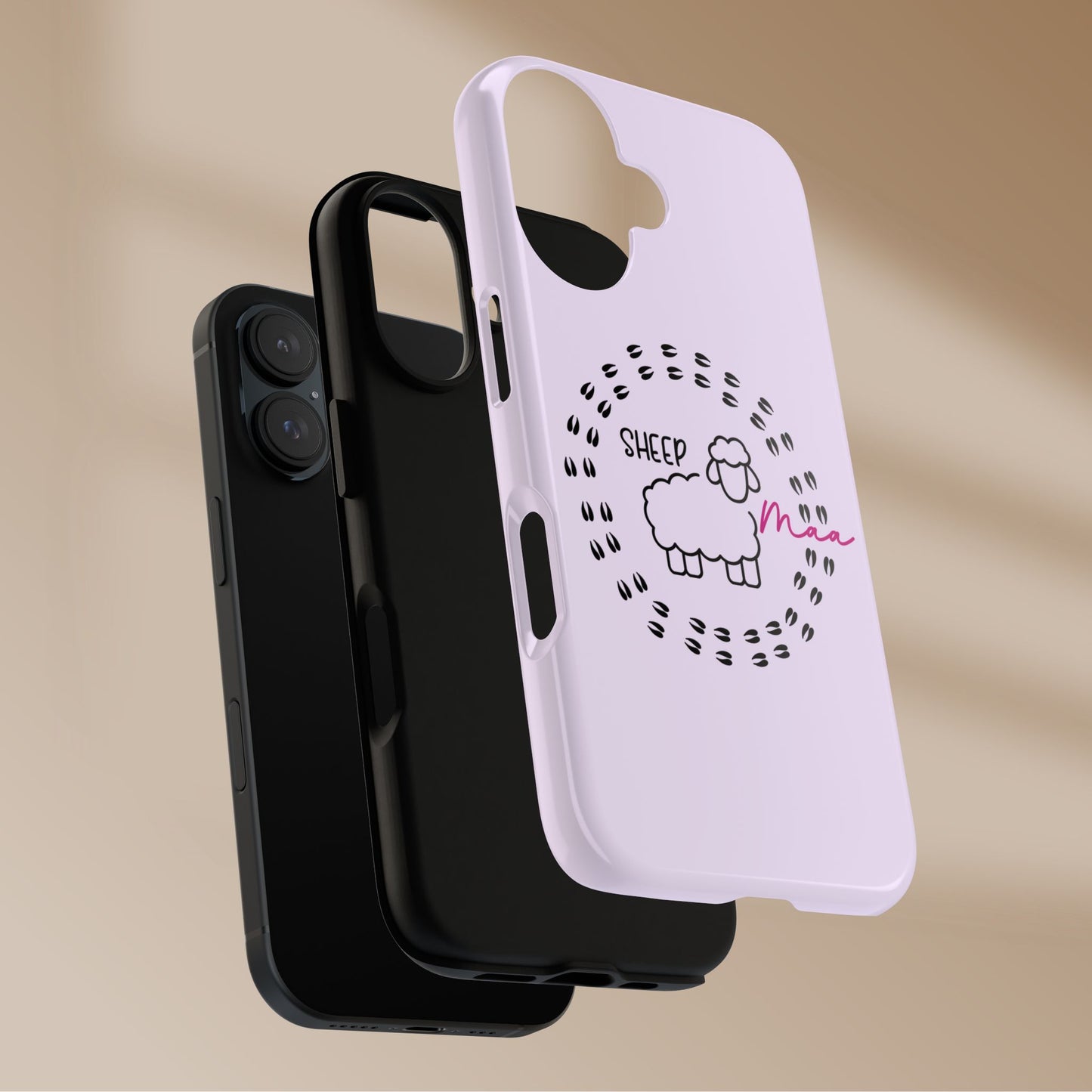 Sheep Maaa Tough Phone Case – Farm Life Protective Case for Female Farmers & Sheep Lovers