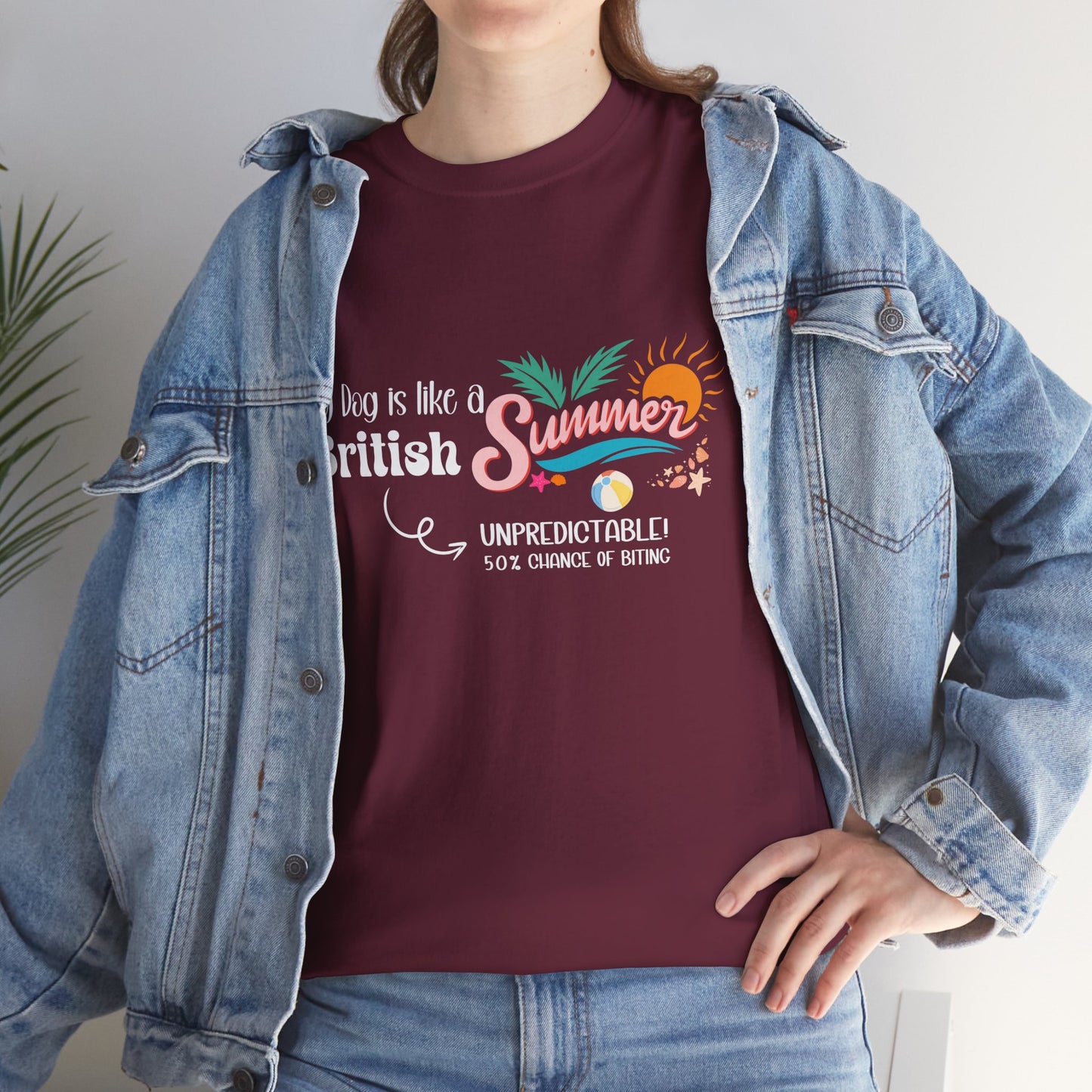 Funny Dog Owner Summer Shirt – 50% Unpredictable Dog T-Shirt