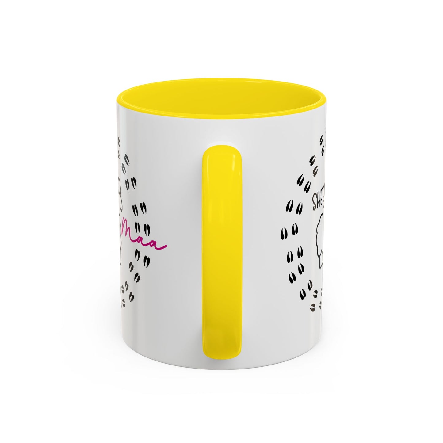 Sheep Maaa Mug – Farm Life, for Women, Shepherdesses & Sheep Lovers, Colour Rim