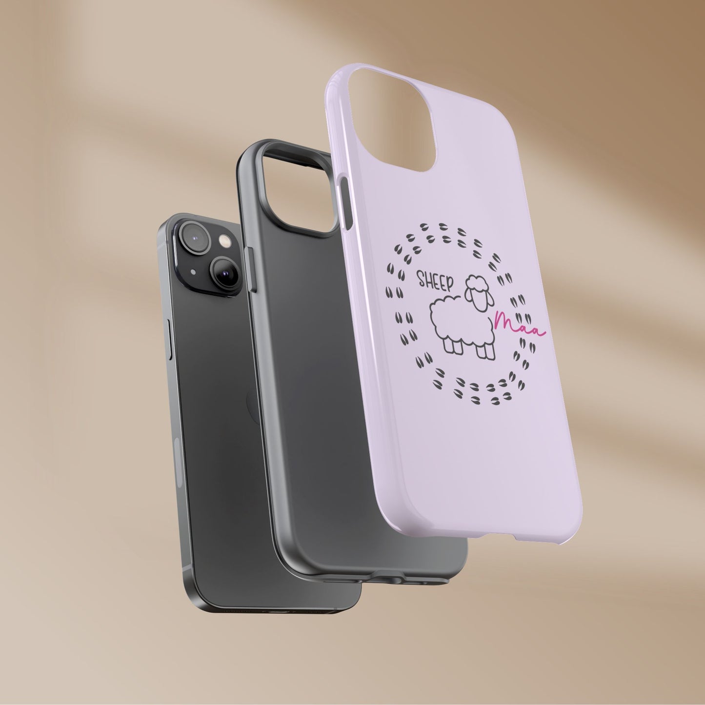 Sheep Maaa Tough Phone Case – Farm Life Protective Case for Female Farmers & Sheep Lovers