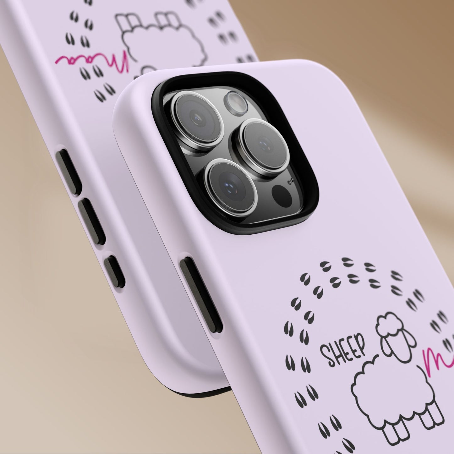 Sheep Maaa Tough Phone Case – Farm Life Protective Case for Female Farmers & Sheep Lovers