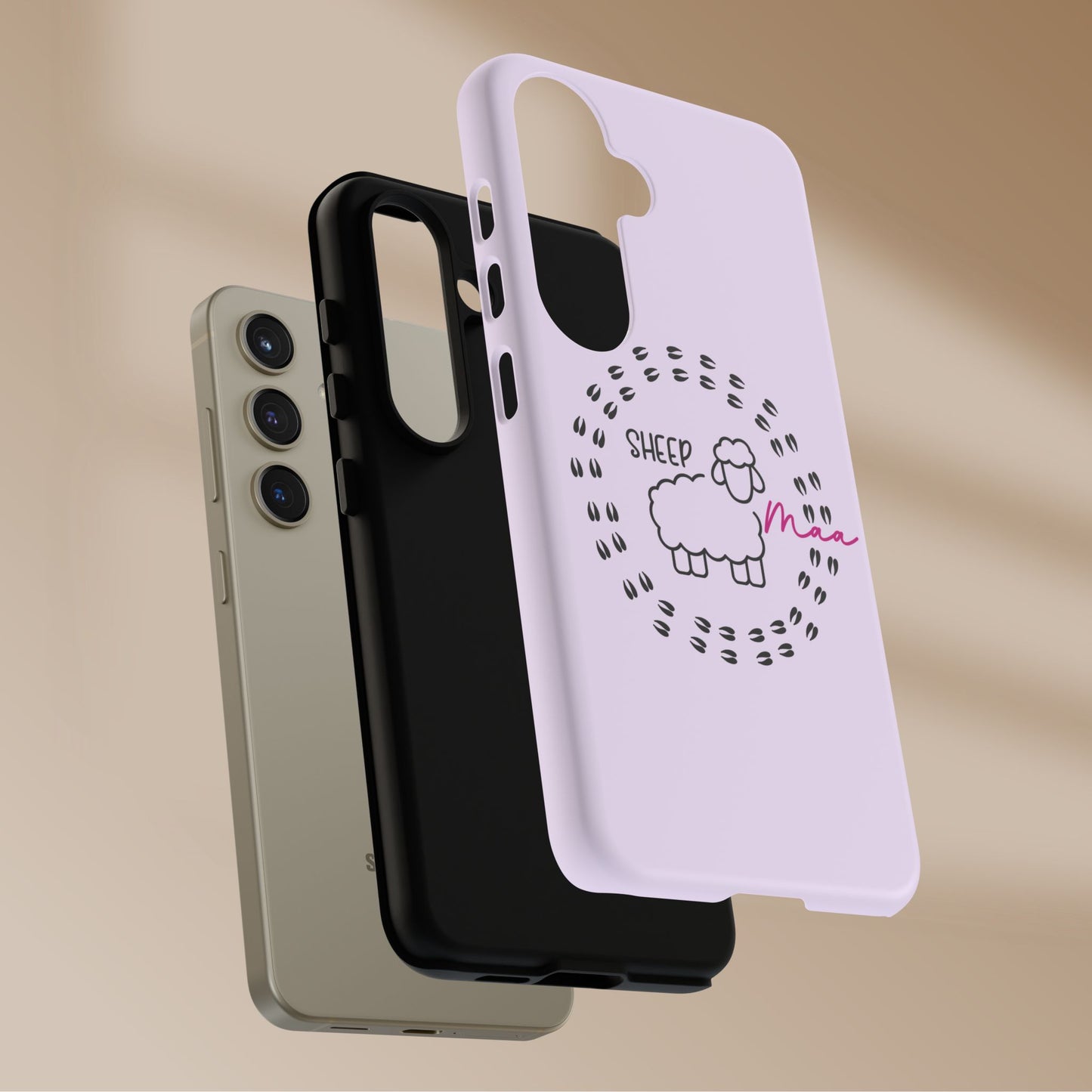Sheep Maaa Tough Phone Case – Farm Life Protective Case for Female Farmers & Sheep Lovers
