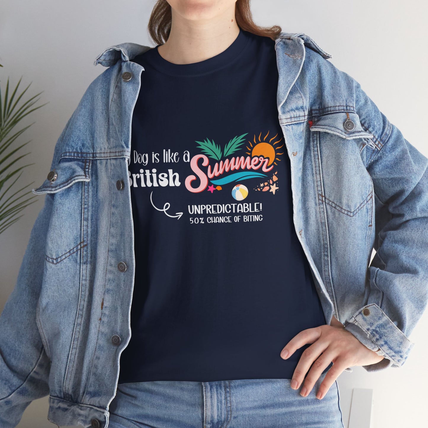 Funny Dog Owner Summer Shirt – 50% Unpredictable Dog T-Shirt