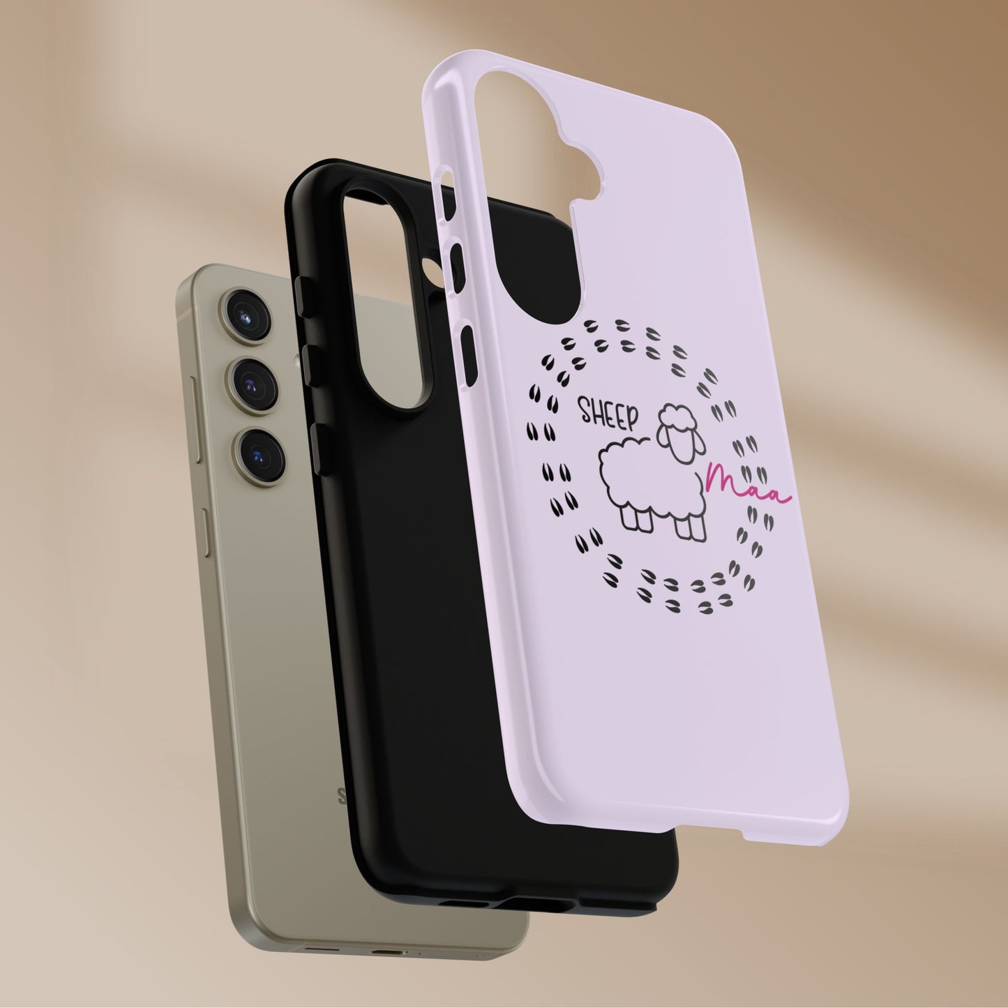 Sheep Maaa Tough Phone Case – Farm Life Protective Case for Female Farmers & Sheep Lovers