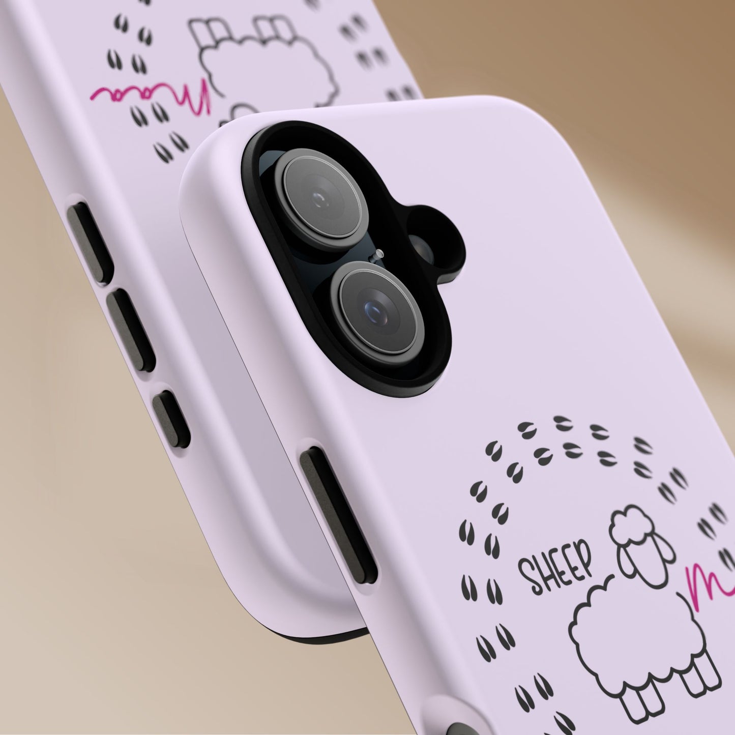 Sheep Maaa Tough Phone Case – Farm Life Protective Case for Female Farmers & Sheep Lovers