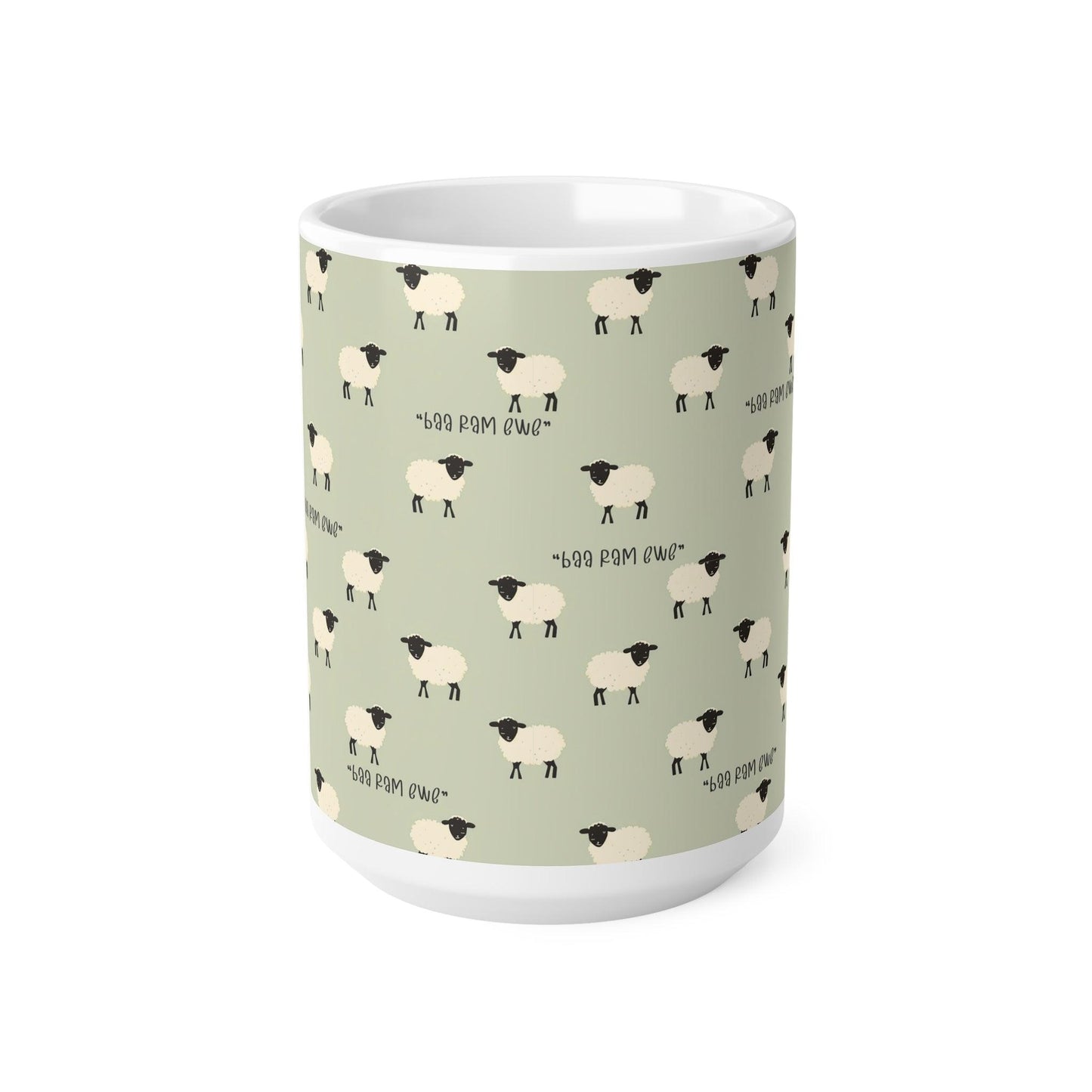 Sheep Mug "Baa Ram Ewe" Babe The Pig - 11oz, 15oz - mug gift, farmer gift, farmer mug, sheep gift