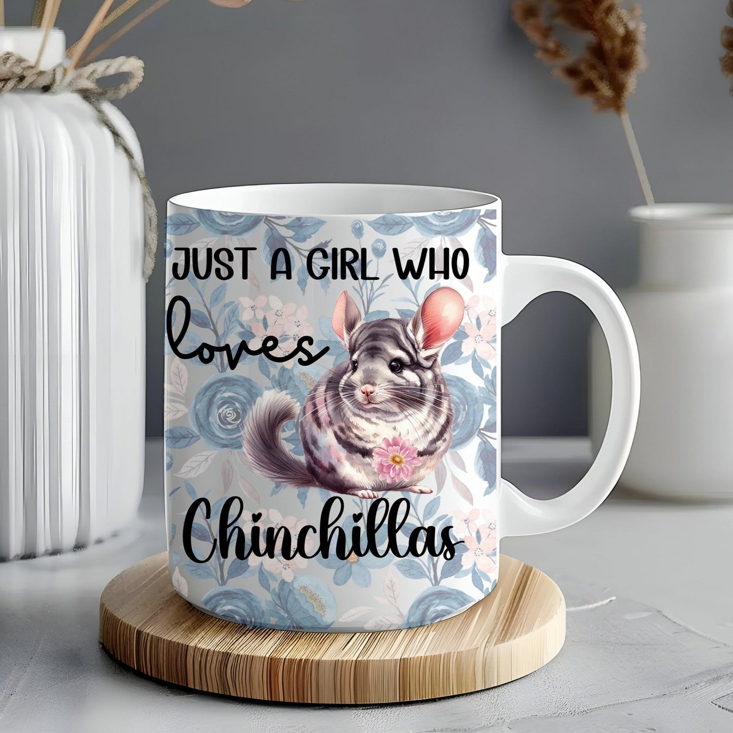 Love chinchilla, girl loves Chinchilla, chinchilla mug gift 11oz