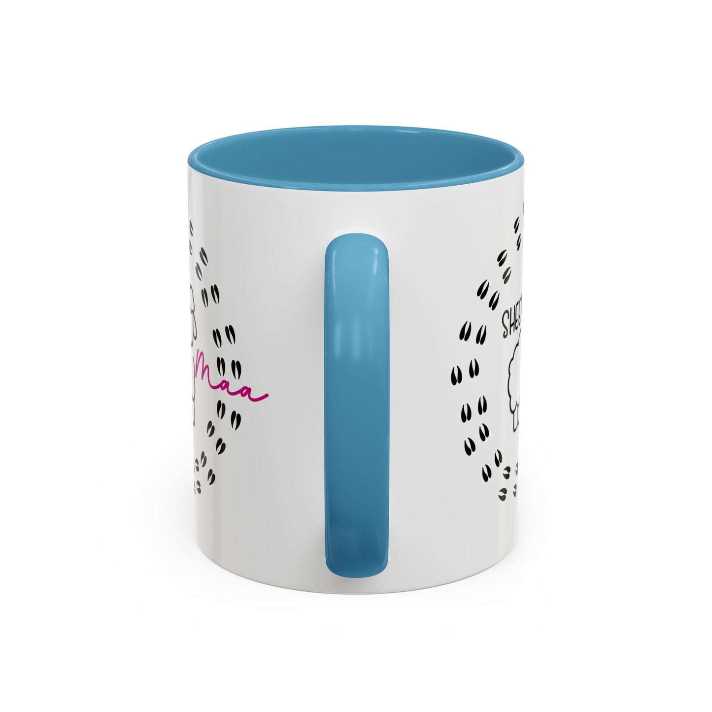 Sheep Maaa Mug – Farm Life, for Women, Shepherdesses & Sheep Lovers, Colour Rim