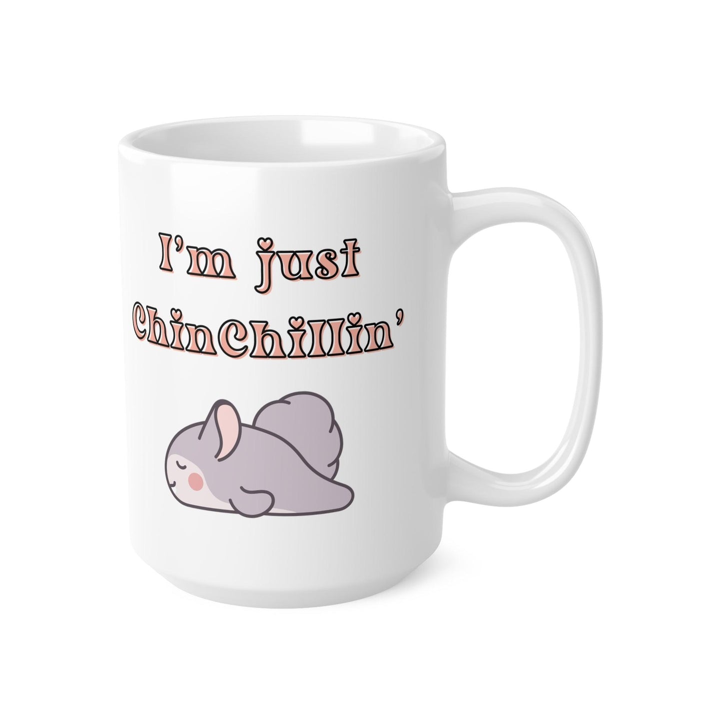 Funny Sleeping Chinchilla Mug - 11oz, 15oz Ceramic Coffee Cup