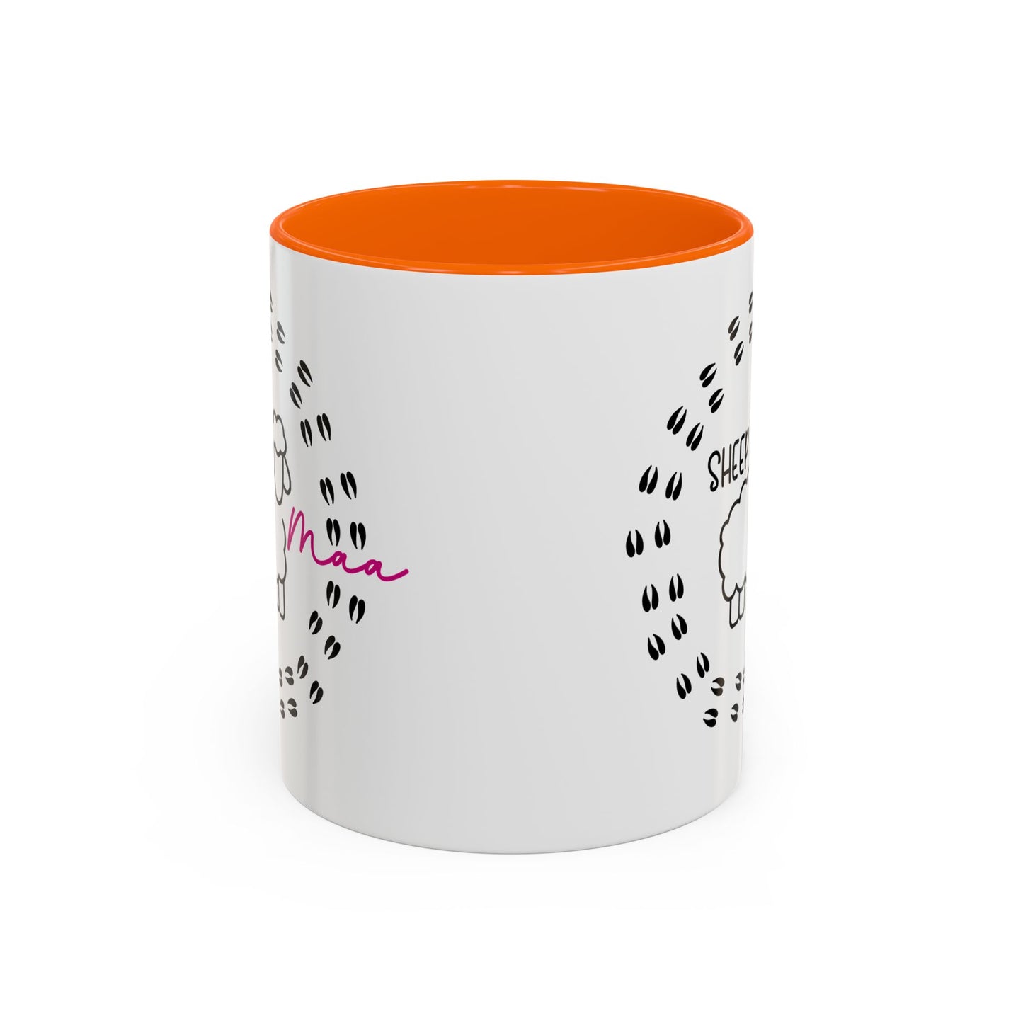 Sheep Maaa Mug – Farm Life, for Women, Shepherdesses & Sheep Lovers, Colour Rim