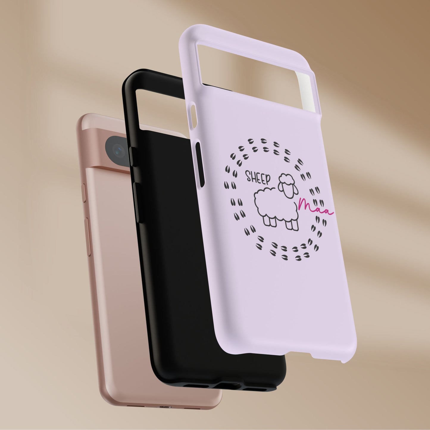 Sheep Maaa Tough Phone Case – Farm Life Protective Case for Female Farmers & Sheep Lovers