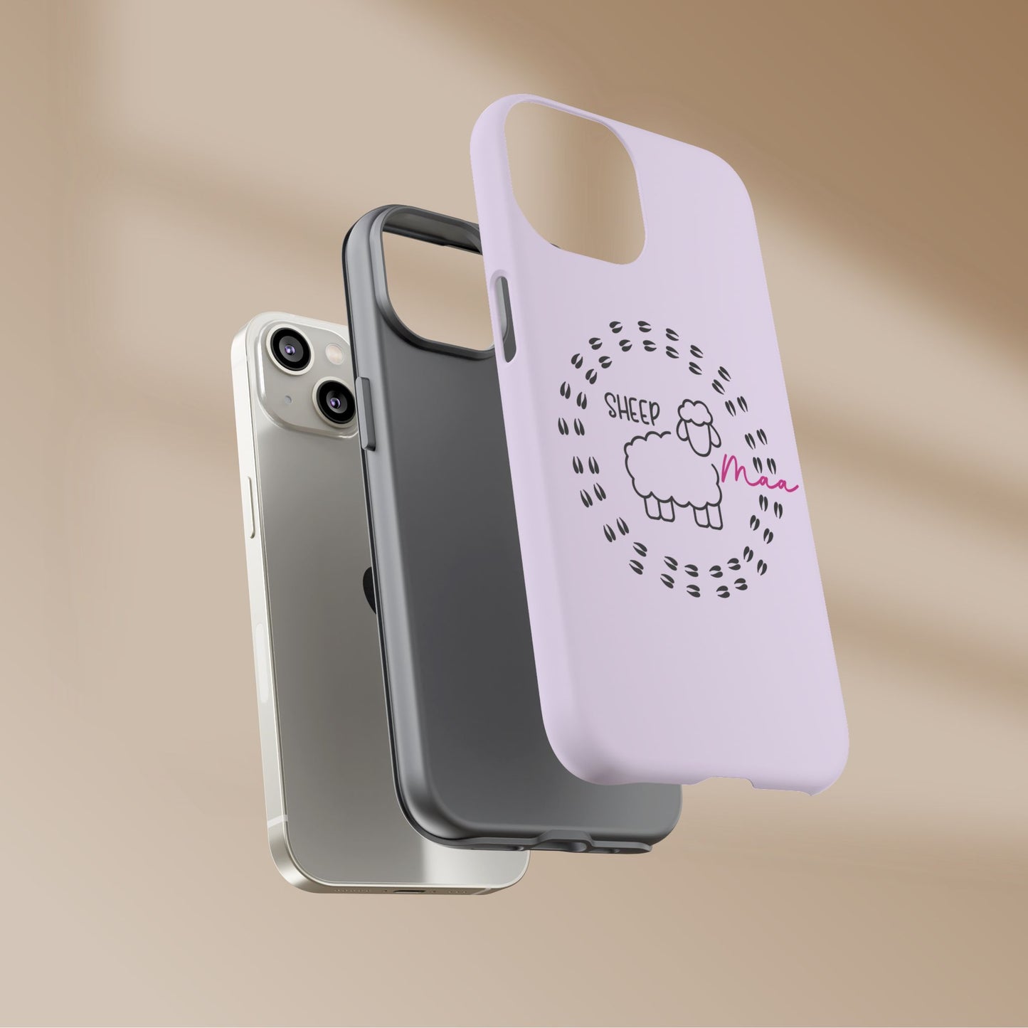 Sheep Maaa Tough Phone Case – Farm Life Protective Case for Female Farmers & Sheep Lovers