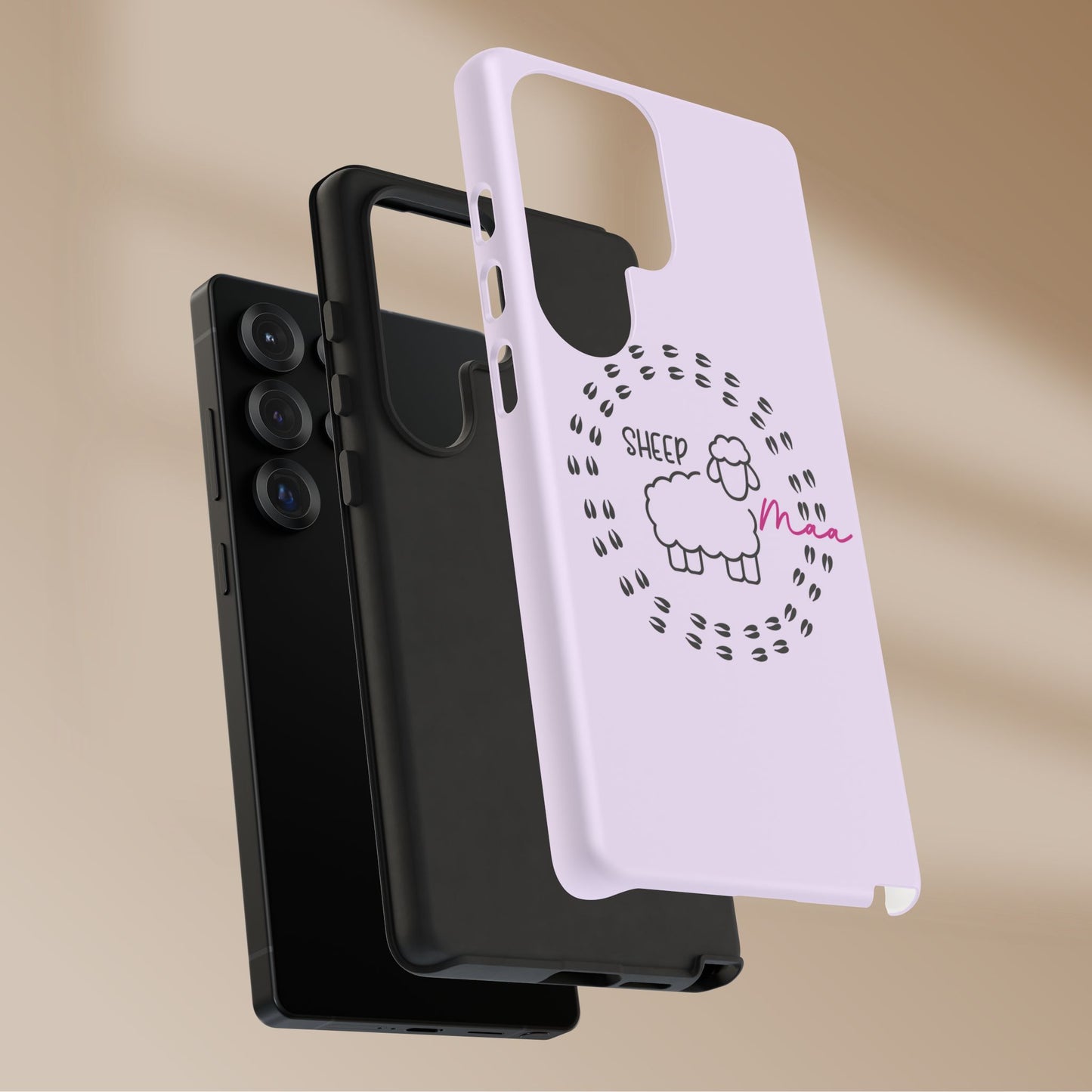 Sheep Maaa Tough Phone Case – Farm Life Protective Case for Female Farmers & Sheep Lovers