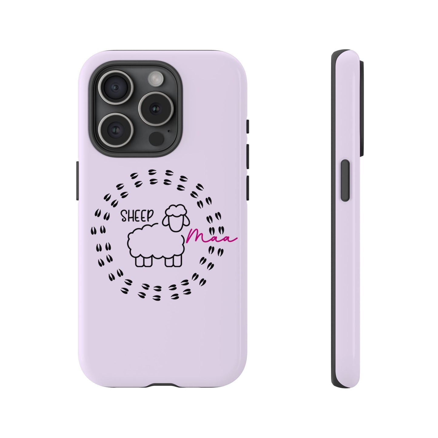 Sheep Maaa Tough Phone Case – Farm Life Protective Case for Female Farmers & Sheep Lovers