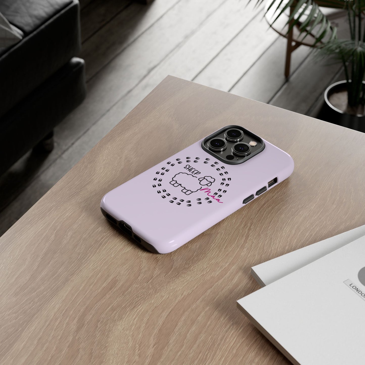 Sheep Maaa Tough Phone Case – Farm Life Protective Case for Female Farmers & Sheep Lovers