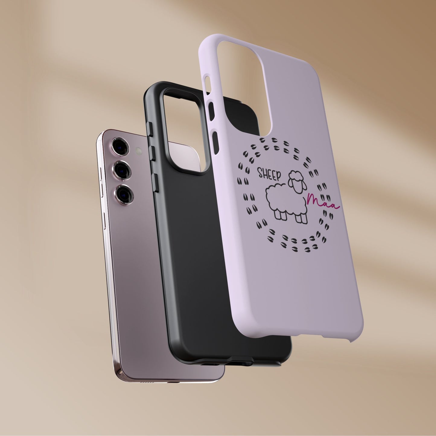 Sheep Maaa Tough Phone Case – Farm Life Protective Case for Female Farmers & Sheep Lovers